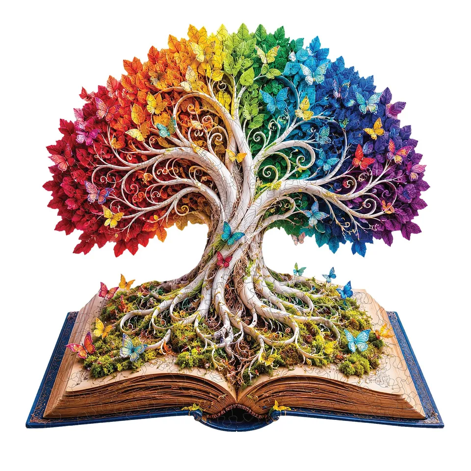 kaayee-rainbow-tree-holzpuzzle-medium-bunter-baum image 1