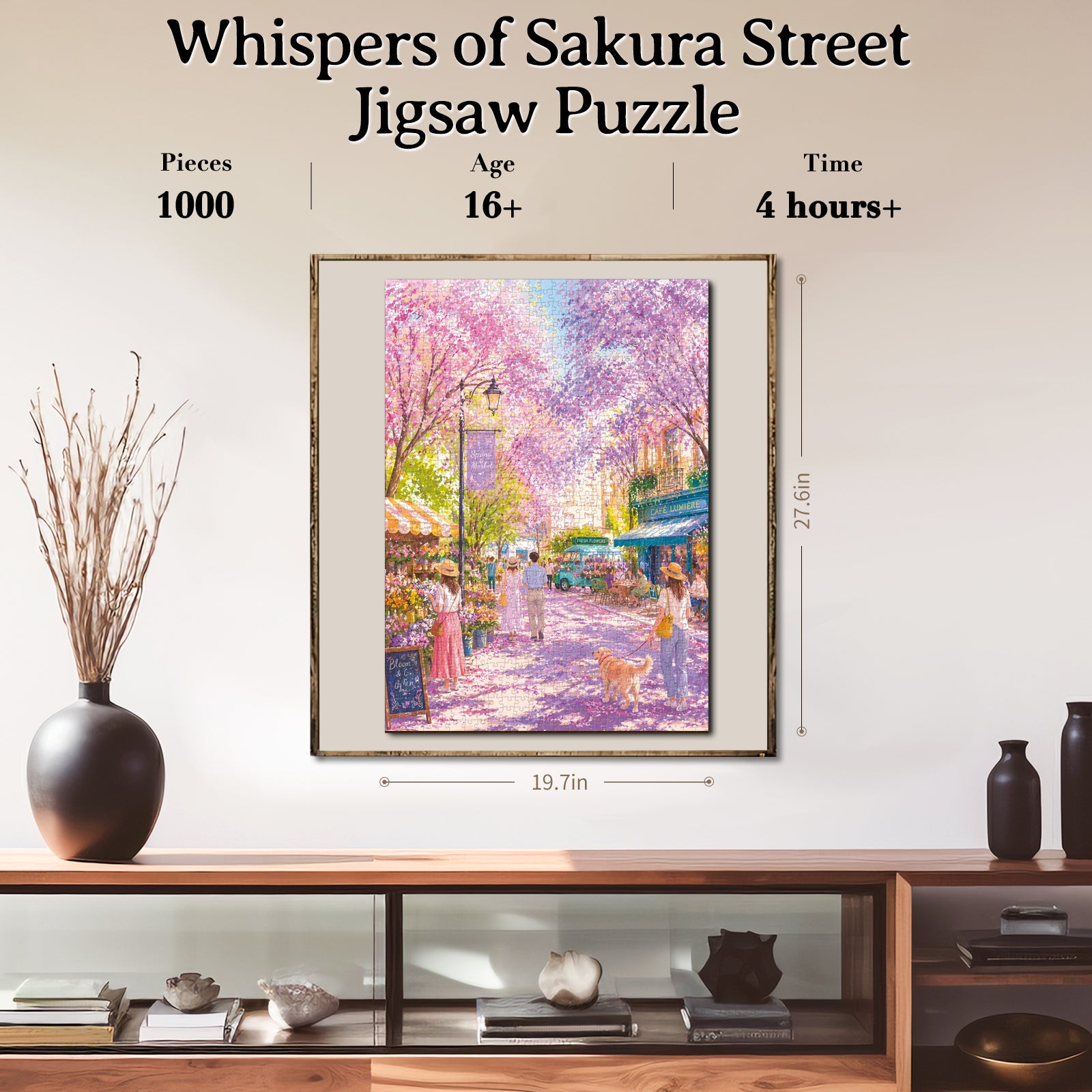 kaayee-whispers-of-sakura-street-puzzle-1000-teile-eco-white-board image 6