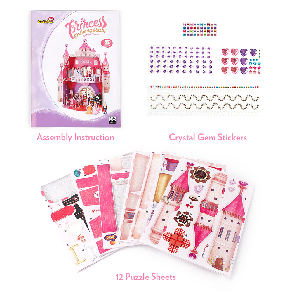 cubicfun-dollhouse-e1622h-princess-birthday-puppenhaus image 3
