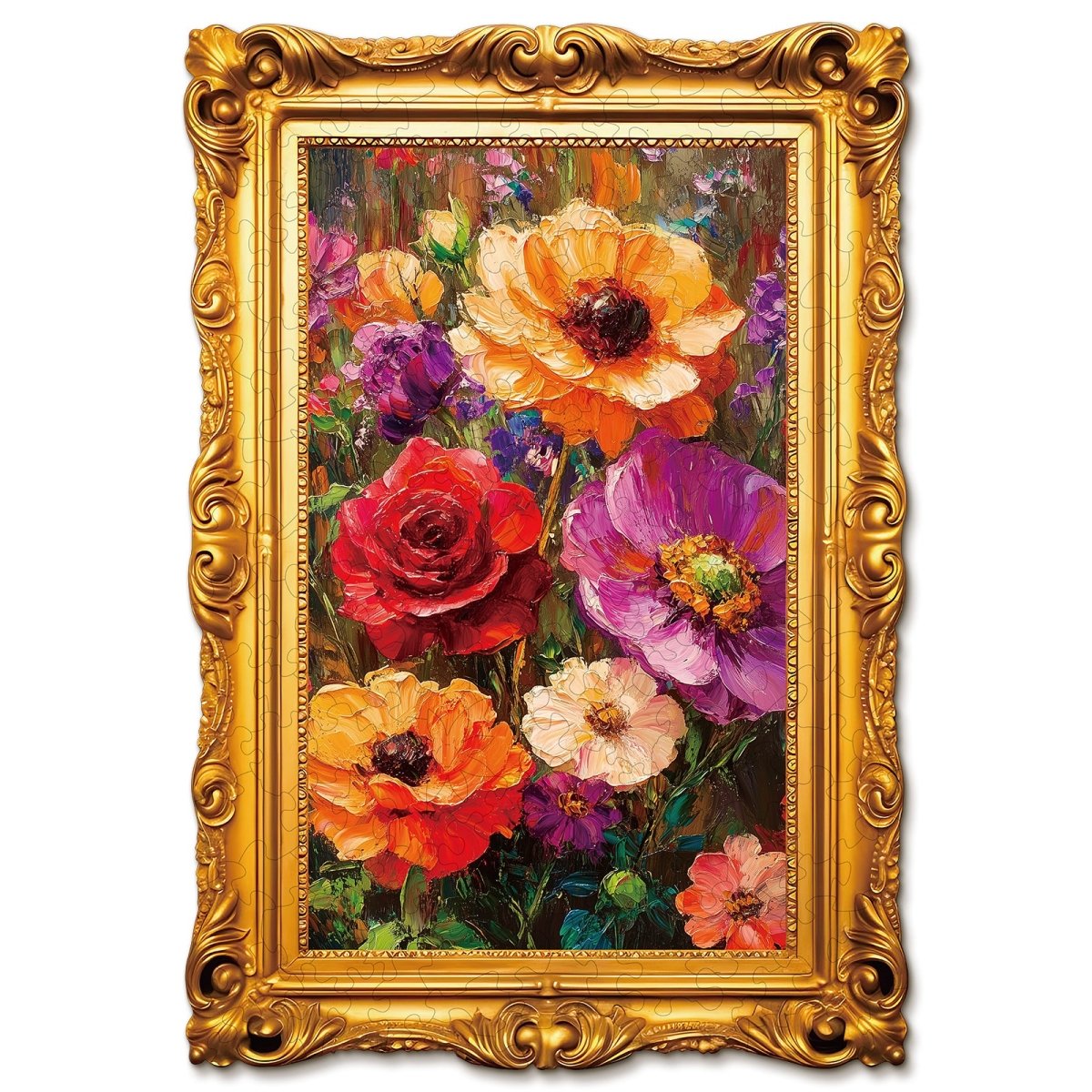 kaayee-wooden-puzzle-blooms-holzpuzzle-medium-blumen image 1