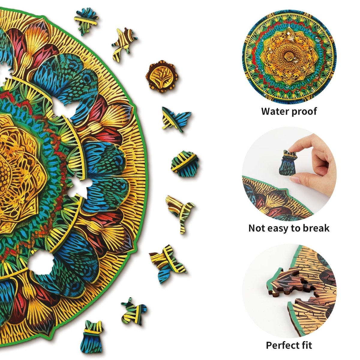 kaayee-wooden-puzzle-vintage-mandala-holzpuzzle-klein-bunt image 2