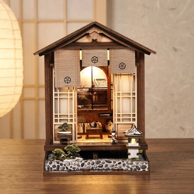 magicholz-japanese-teahouse-miniaturhaus-3d-holzpuzzle-sakura image 1