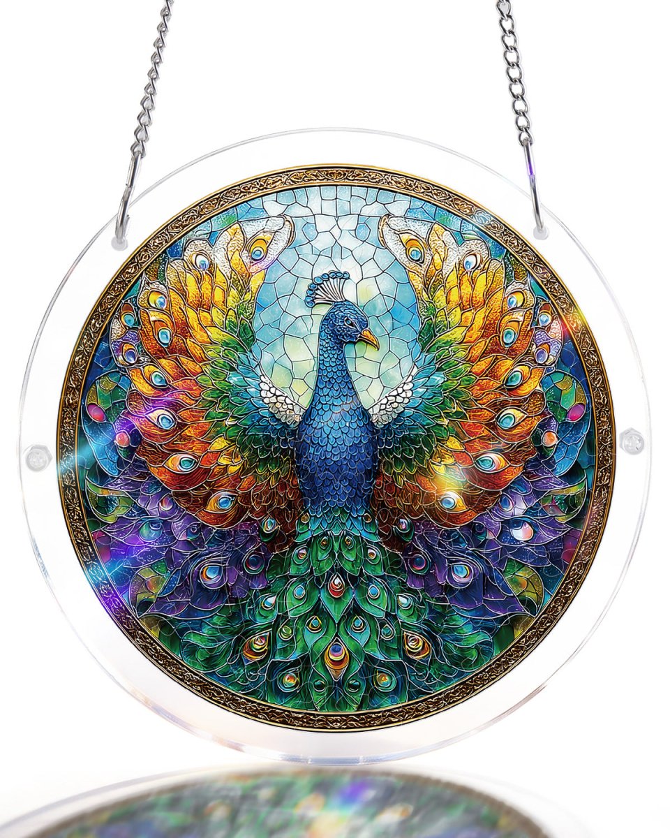 kaayee-suncatcher-puzzle-peacock-of-radiance-acrylpuzzle-large image 1