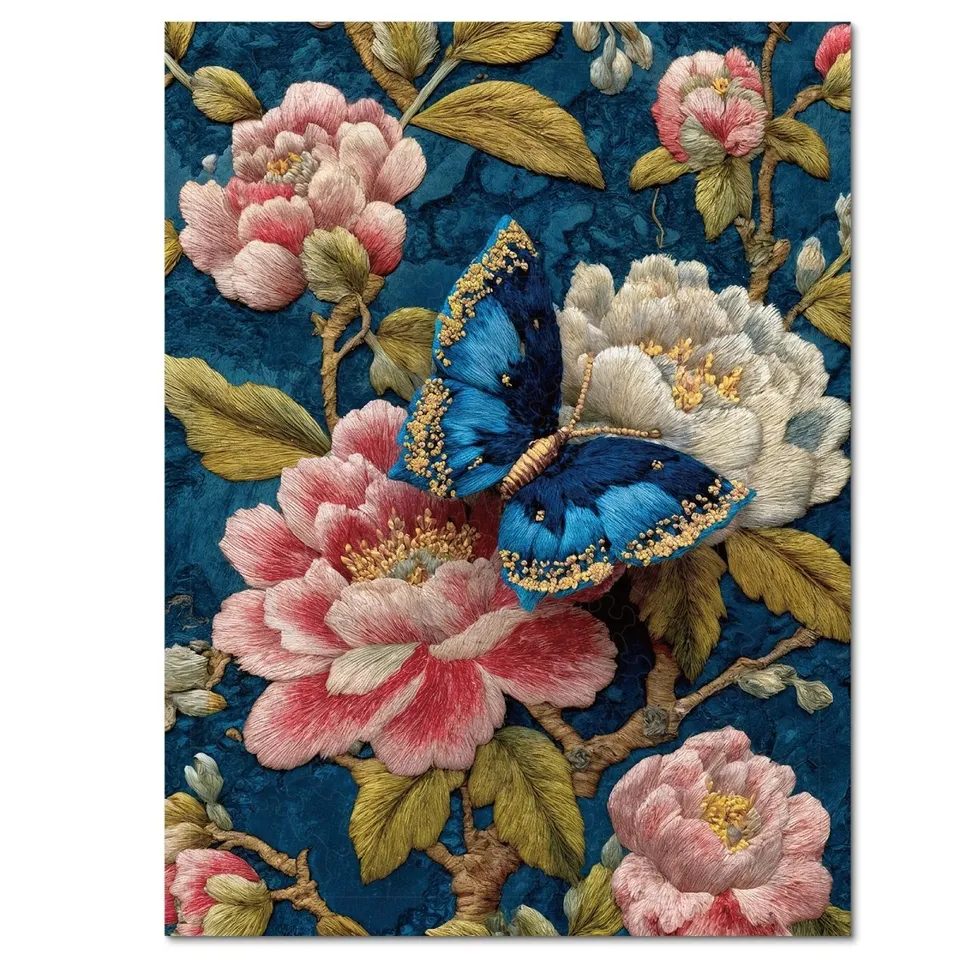 kaayee-wooden-puzzle-gilded-butterfly-holzpuzzle-klein-gold image 1