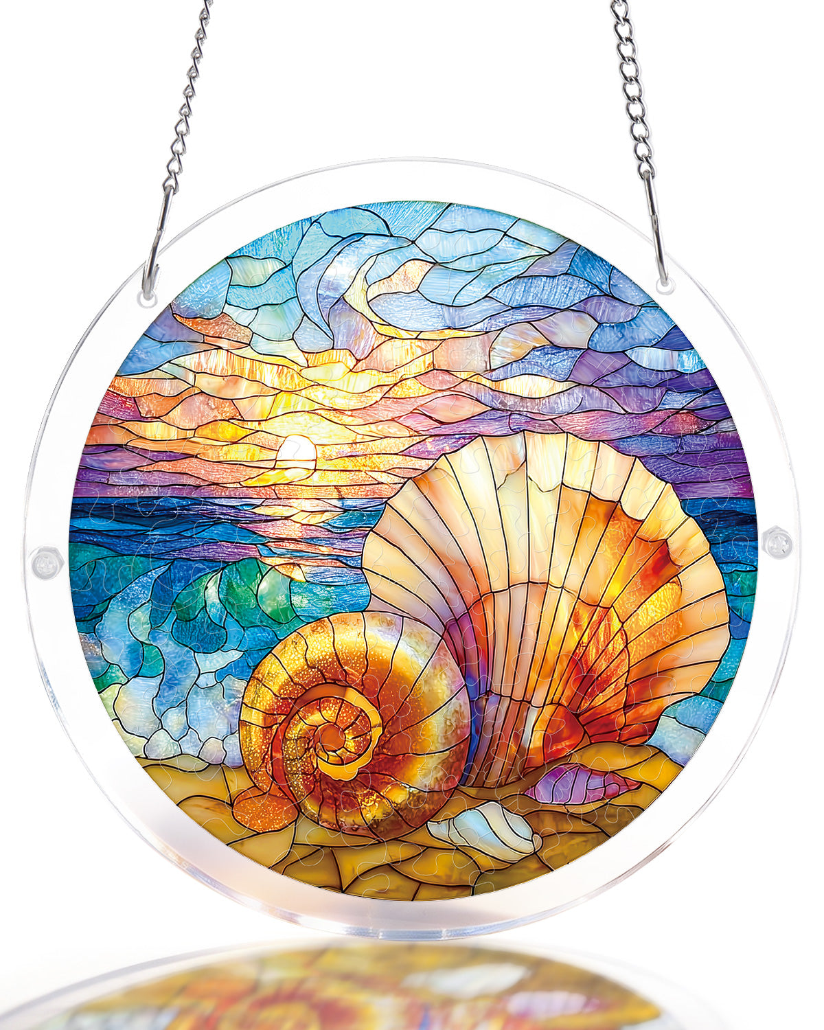 kaayee-suncatcher-puzzle-ocean-echo-shell-light-fensterbild-small image 1