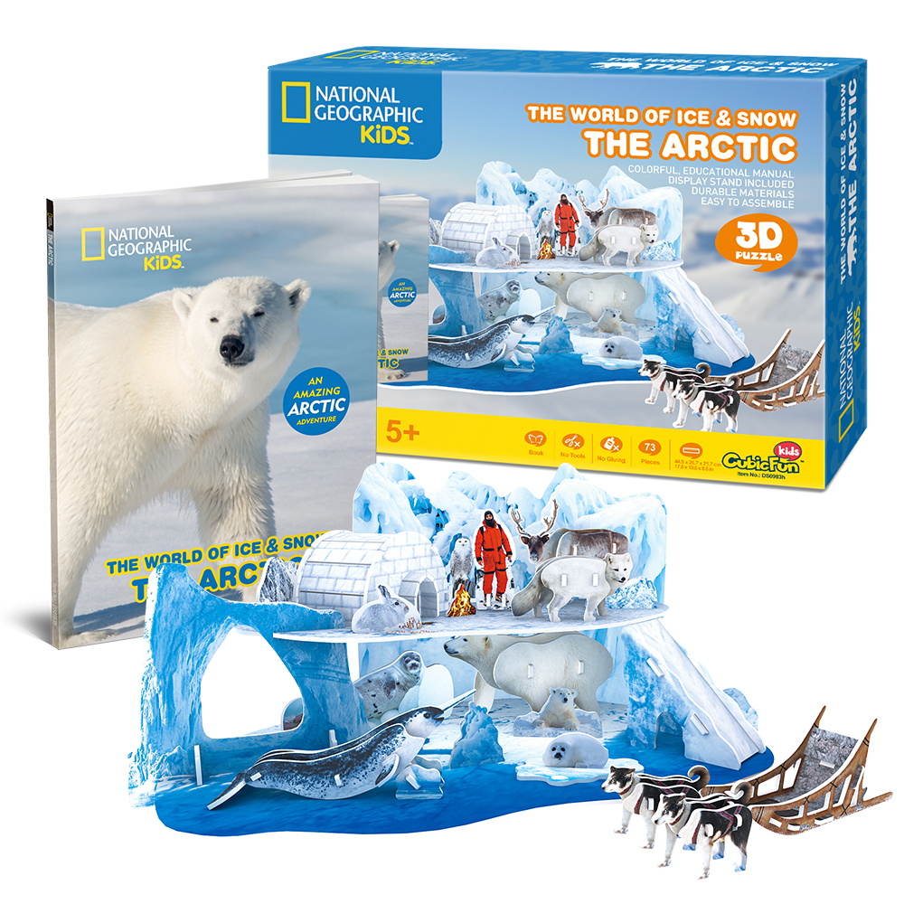 cubicfun-explorer-ds0983h-arktis-eis-schnee-3d-puzzle image 1