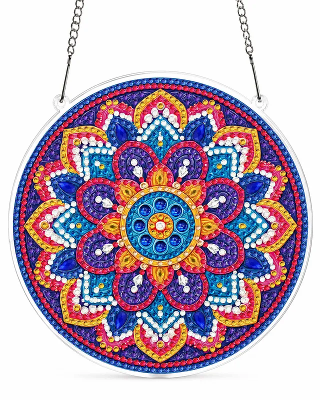 kaayee-suncatcher-puzzle-radiant-mandala-diamond-art-set image 1