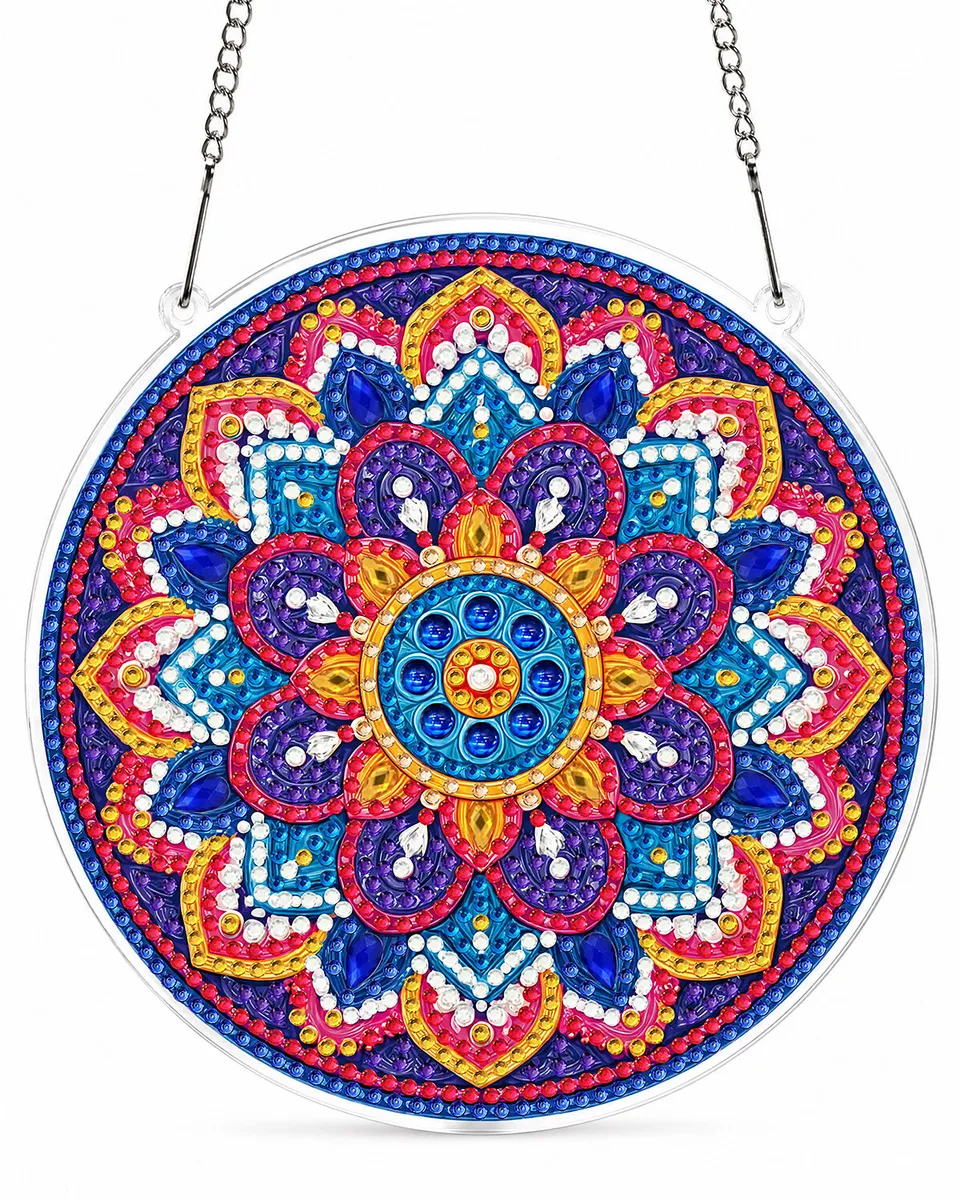kaayee-suncatcher-puzzle-radiant-mandala-diamond-art-set image 1