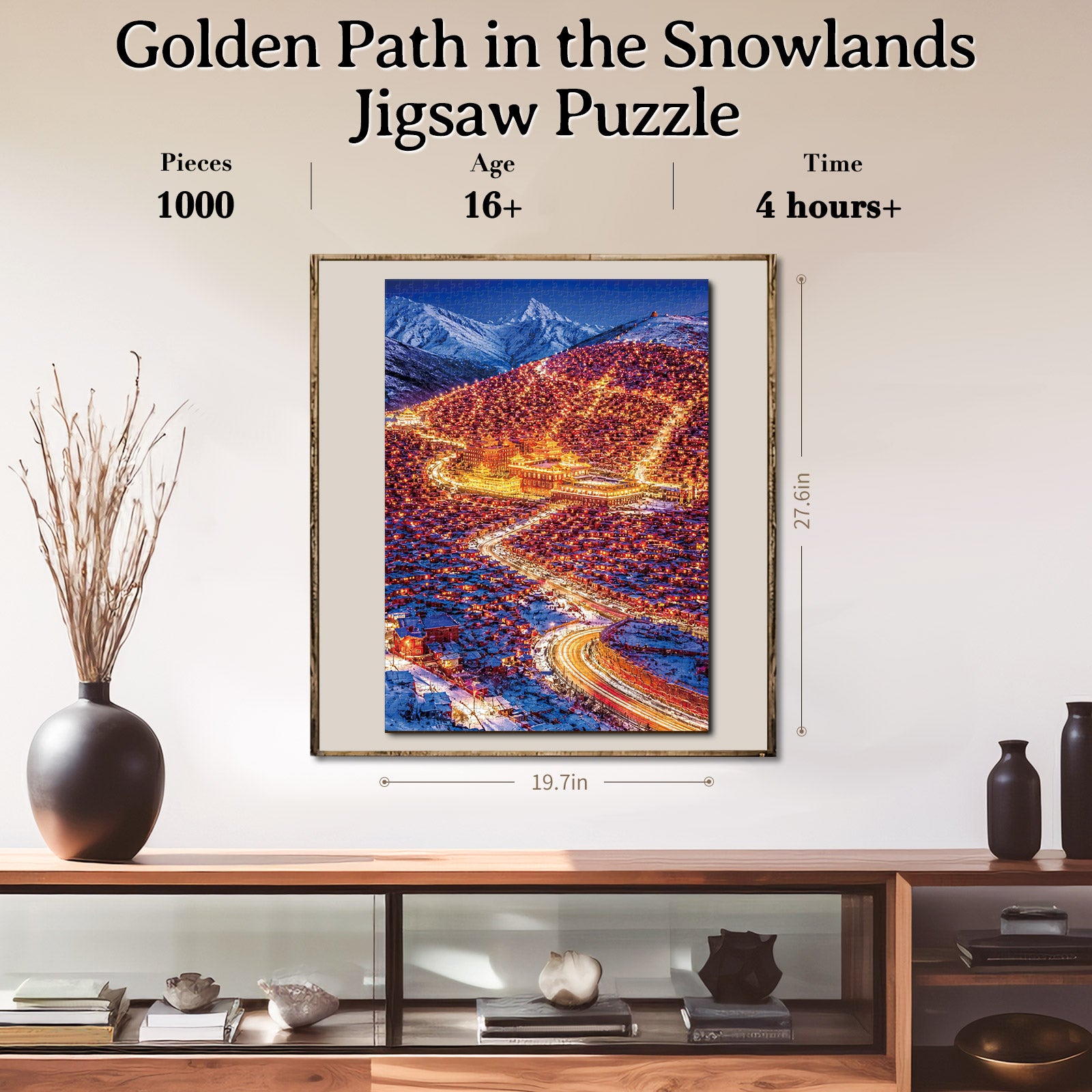 kaayee-cardboard-puzzle-golden-path-1000-teile-standard image 6