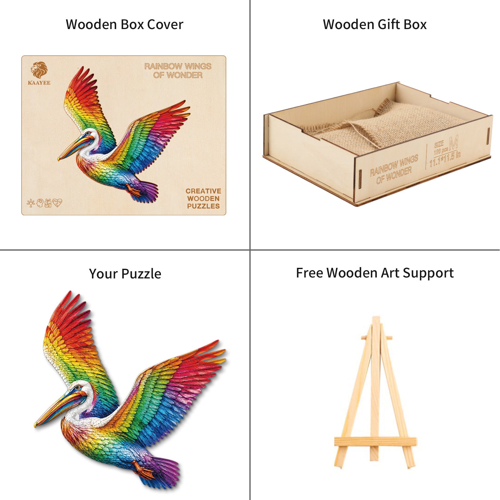 kaayee-wooden-rainbow-wings-holzpuzzle-medium-fl-gel image 4