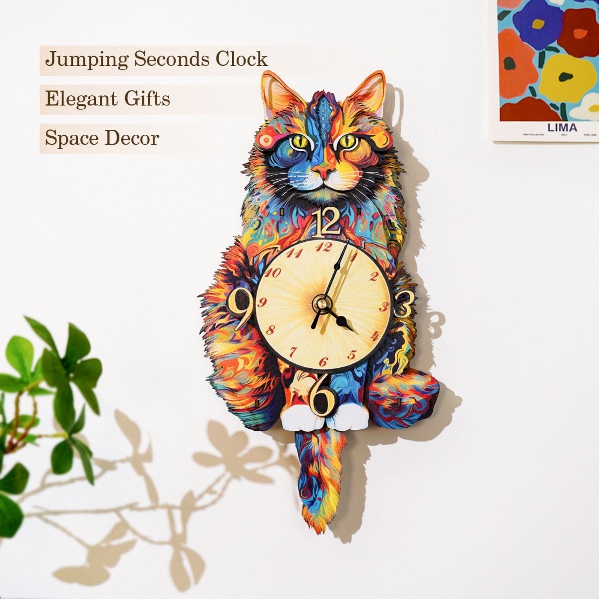kaayee-clock-kit-maine-coon-cat-holzuhr-bunt image 6