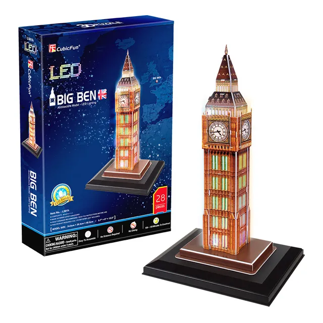 cubicfun-led-lighting-l501h-big-ben-3d-puzzle-mit-licht image 1