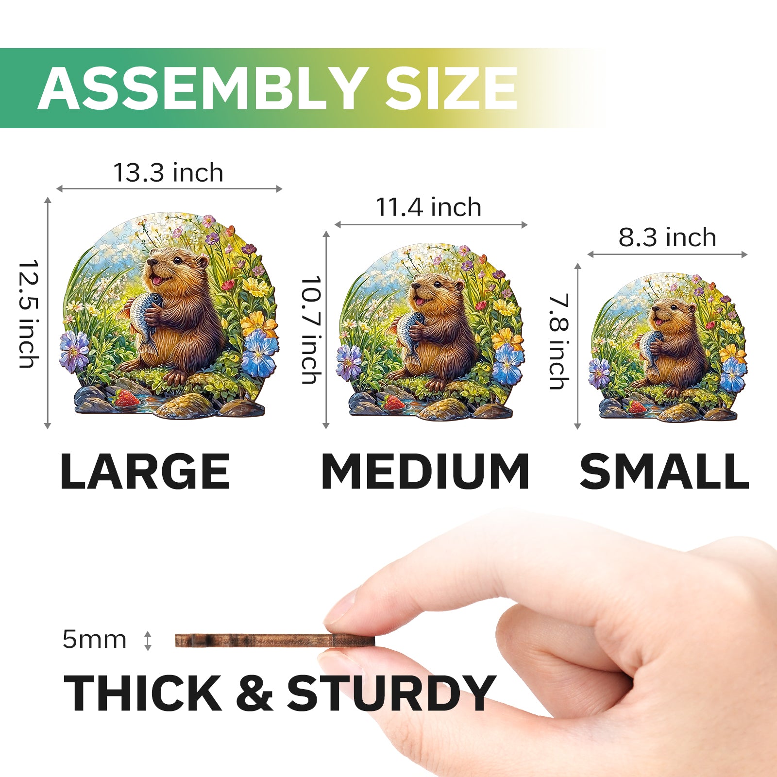 jigfoxy-otter-holzpuzzle-m-229-teile-otter-motiv image 4