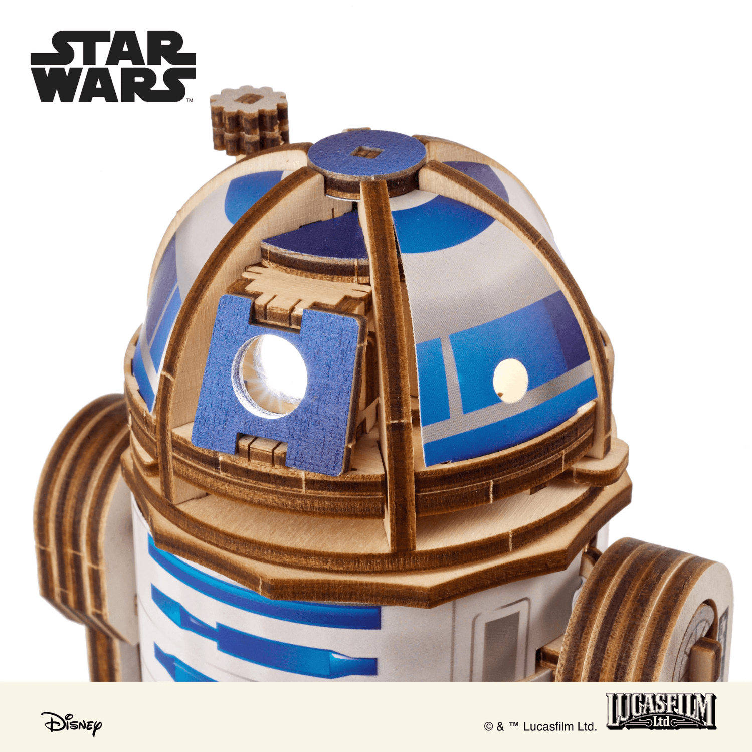 magicholz-mechanischer-bausatz-r2-d2-holzmodell-mit-projektor image 5