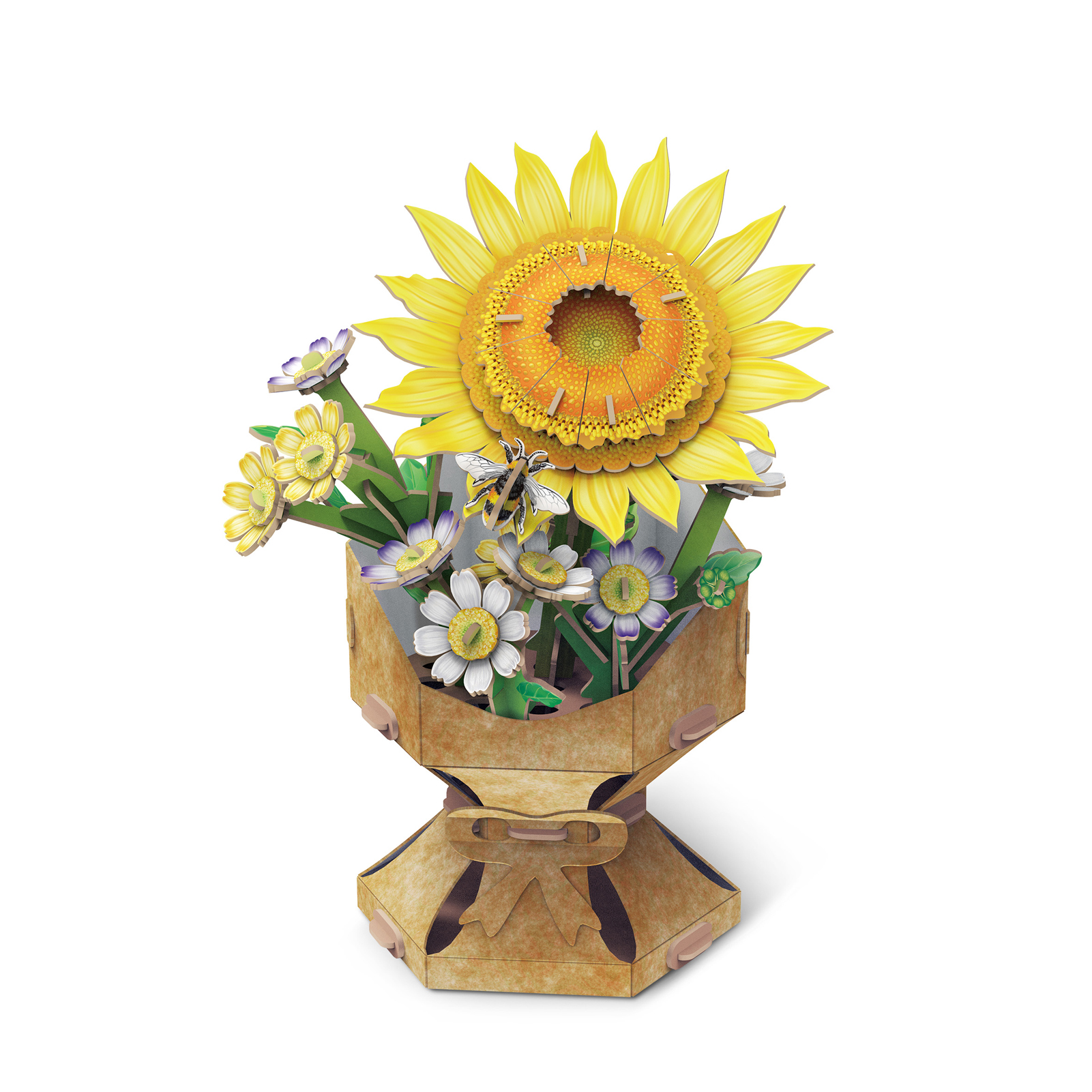 cubic-fun-botanical-collection-w3303h-sunflower-3d-puzzle-sonnenblume image 2