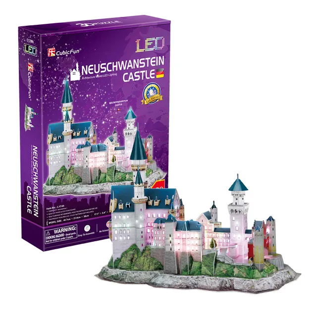 cubicfun-led-l174h-neuschwanstein-3d-puzzle-schloss image 1