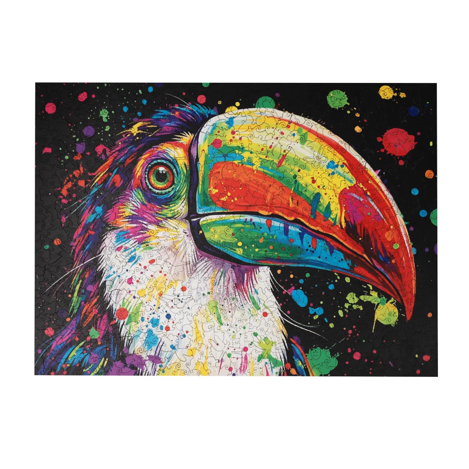 magicholz-holzpuzzle-bunter-tukan-puzzle-1000-teile-tiermotiv image 8