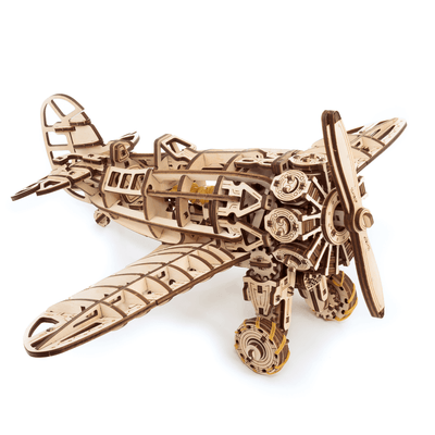 magicholz-mechanisches-flugzeug-3d-bausatz-holz-propeller image 3
