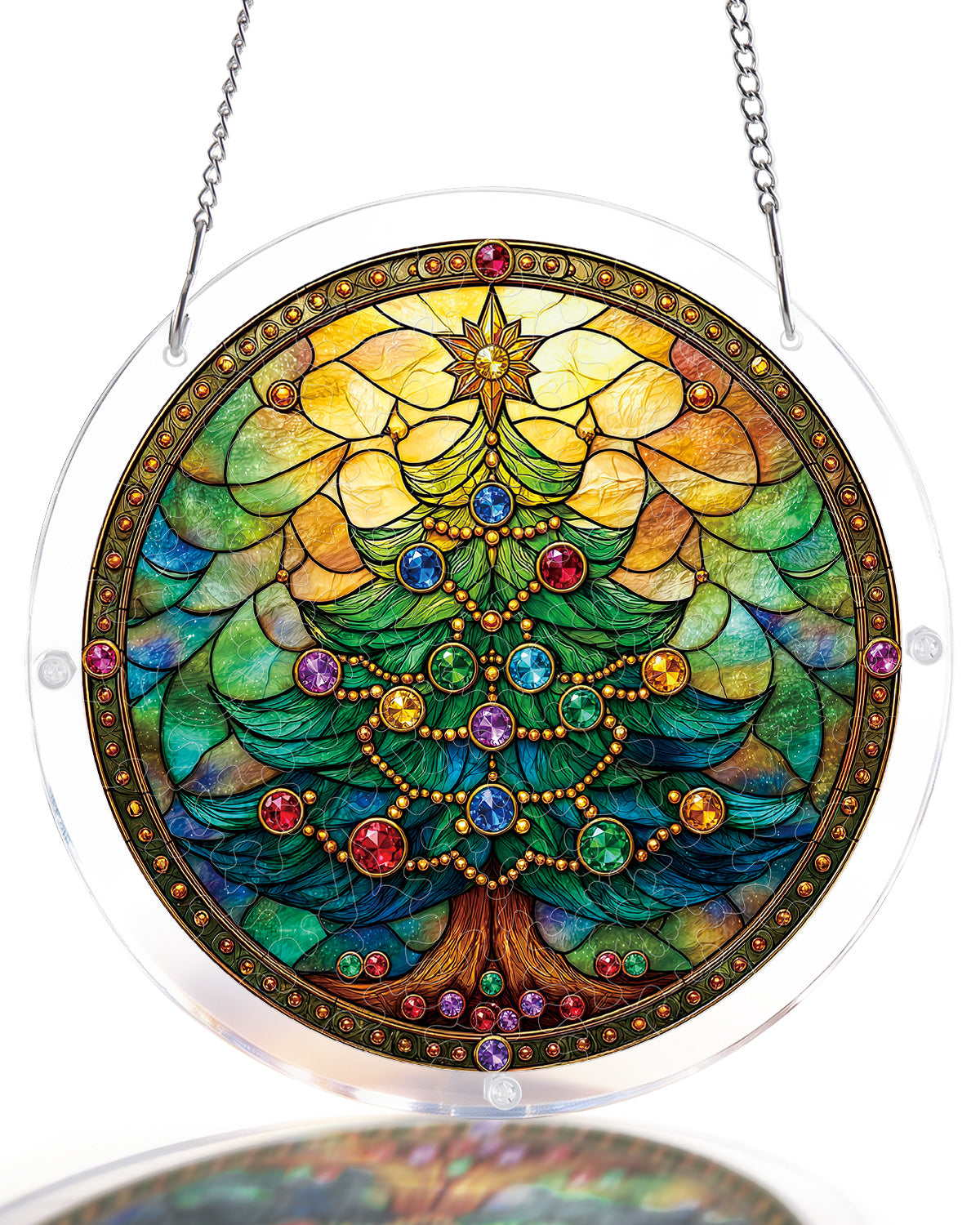 kaayee-suncatcher-puzzle-jeweled-christmas-tree-fensterbild-small image 1