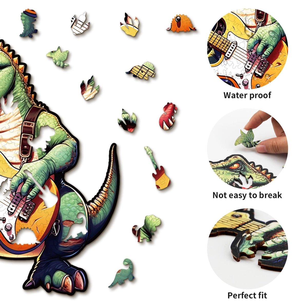 kaayee-wooden-puzzle-rock-t-rex-holzpuzzle-medium-dino image 2
