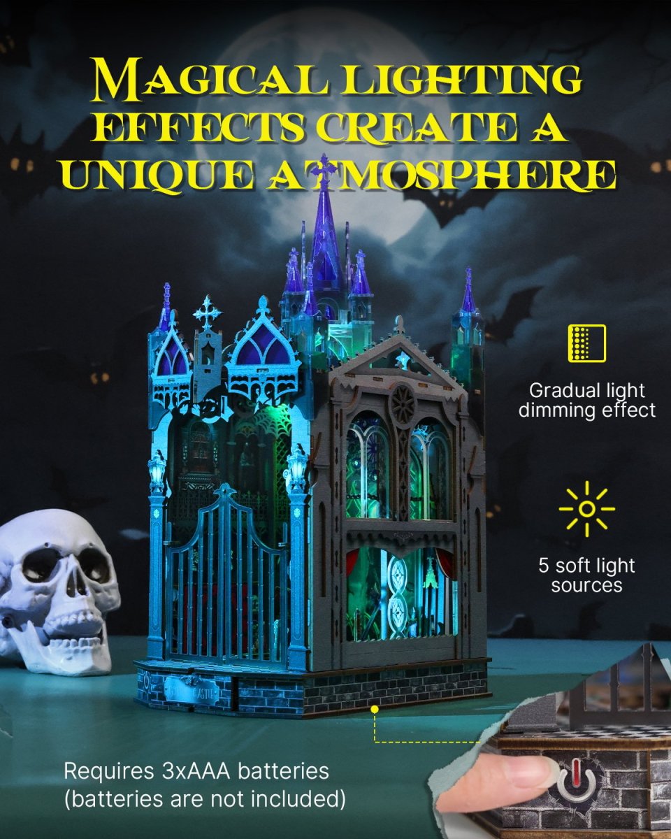 kaayee-book-nook-kit-gothic-castle-miniaturhaus-type-c image 5