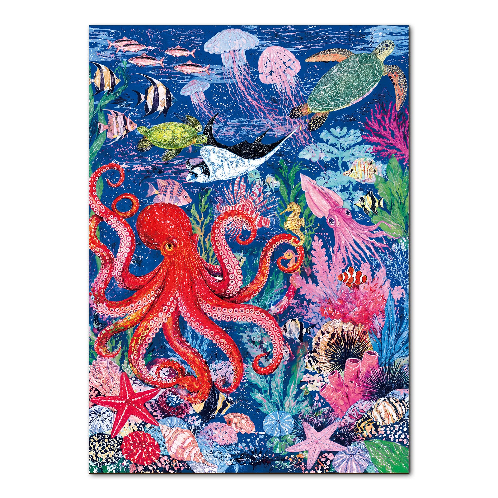 kaayee-cardboard-vibrant-ocean-1000-teile-puzzle-standard image 1