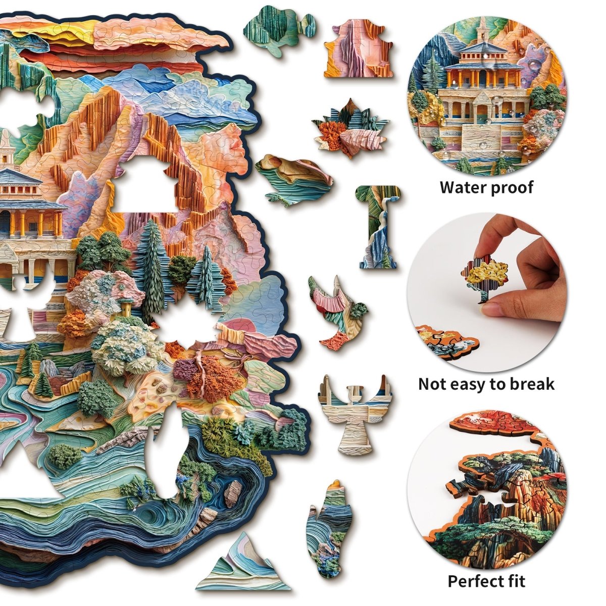 kaayee-tempel-holzpuzzle-medium-fan-favorite-landschaft image 2