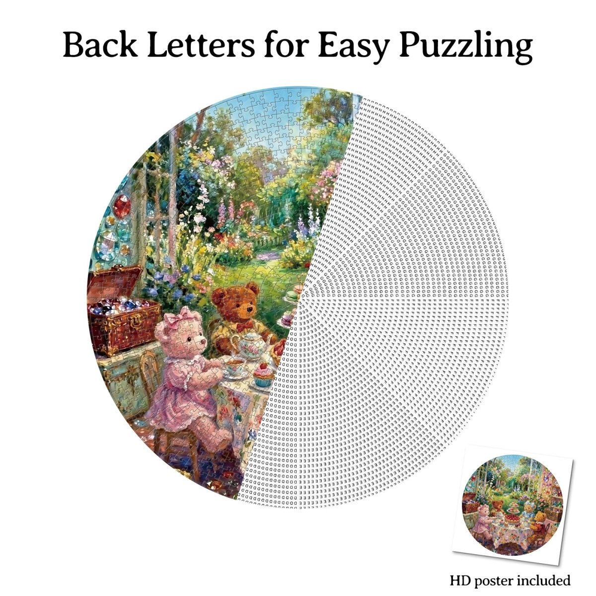 kaayee-cardboard-puzzle-teddy-tea-time-1000-teile-eco-white-board image 6