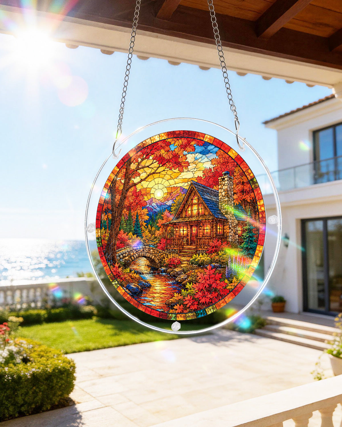 kaayee-suncatcher-puzzle-autumn-cabin-fensterbild-medium image 8