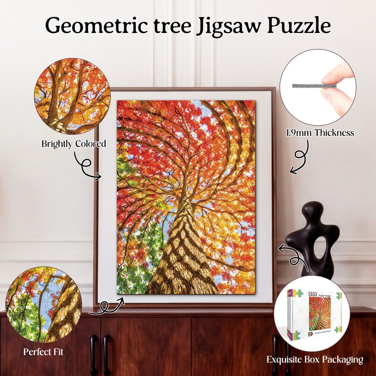 kaayee-geometric-tree-1-puzzle-1000-teile-eco-white-board-baum image 3