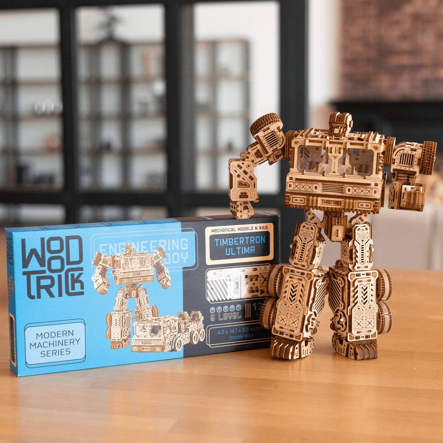 magicholz-timbertron-ultima-transformer-holzmodell-roboter-truck-1200-teile image 7