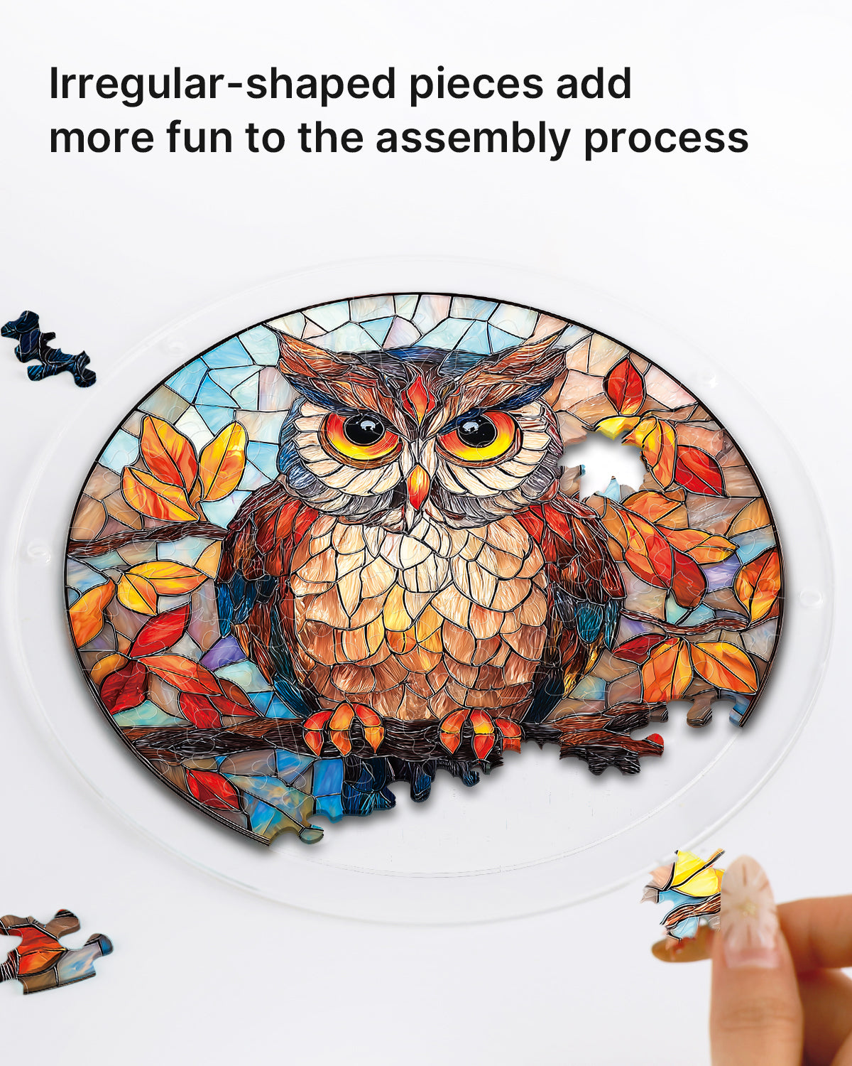 kaayee-suncatcher-autumn-owl-fensterbild-large-22-6-cm image 2