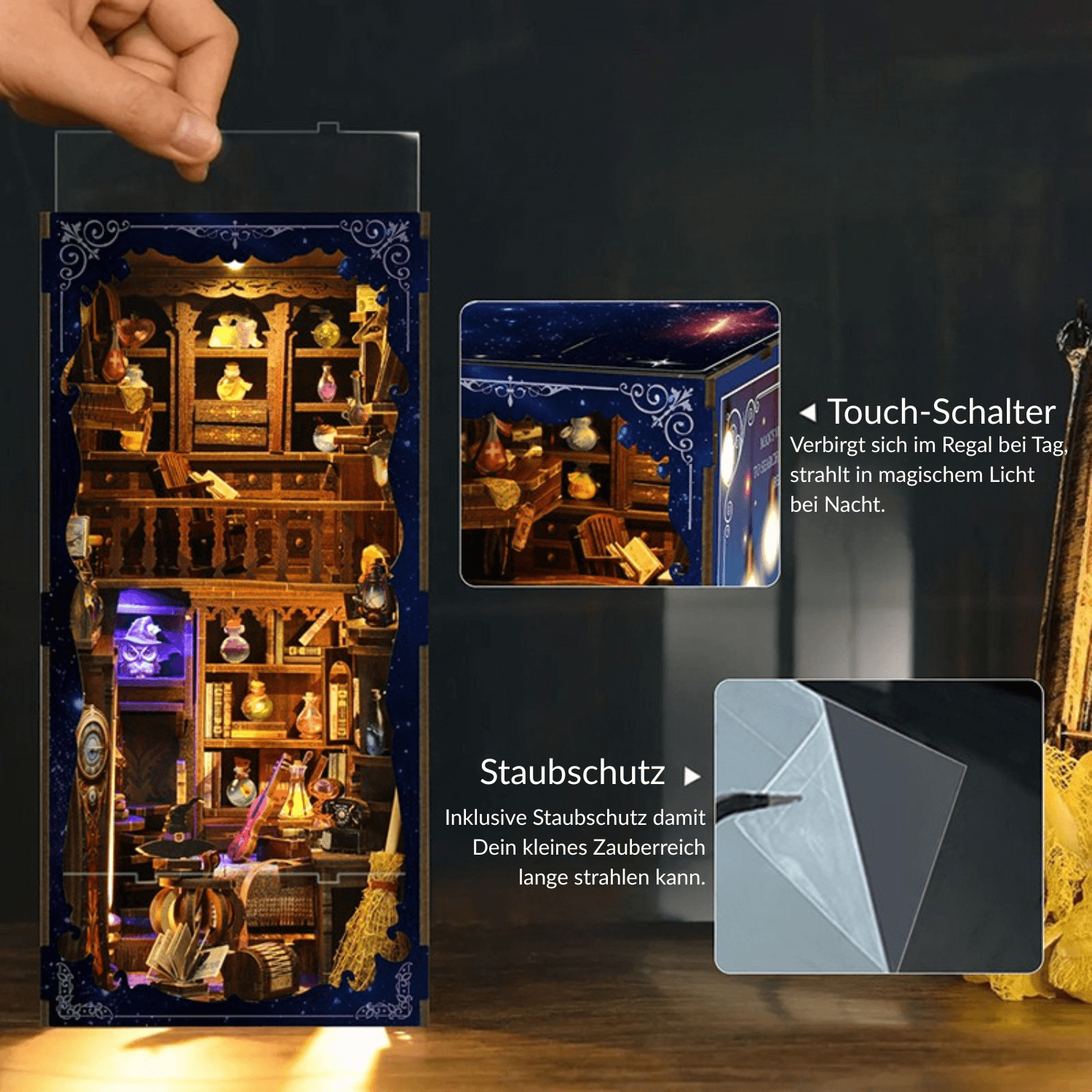 magicholz-magic-lab-book-nook-diorama-zauber-labor-mit-licht image 4