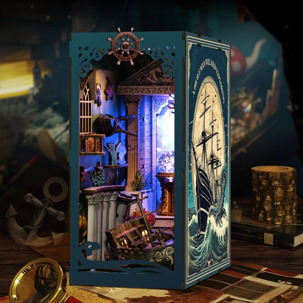 kaayee-book-nook-kit-seabed-illusions-book-nook-unterwasser image 6