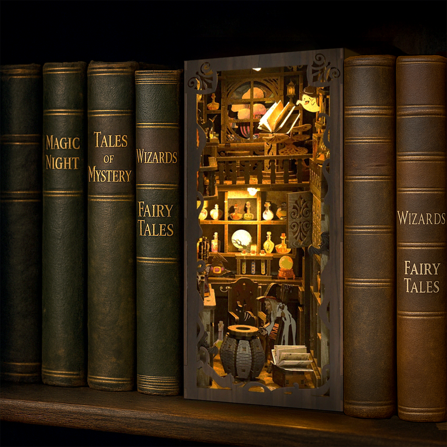 magicholz-magicnight-book-nook-muttertag-mit-licht-karte image 3