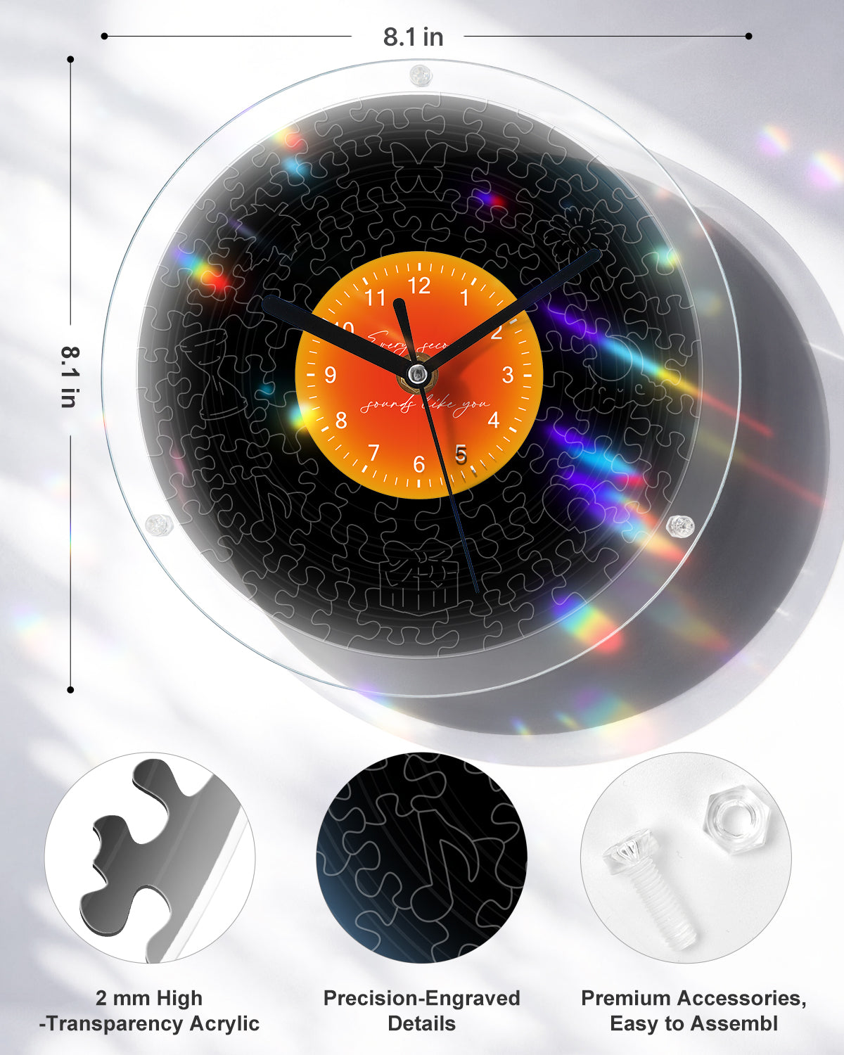 kaayee-clock-kit-puzzleuhr-classic-black-regular-size image 4