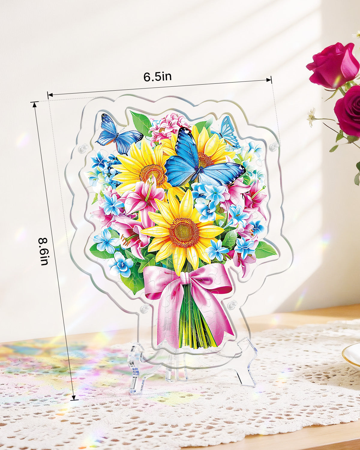 kaayee-suncatcher-puzzle-sonnenblume-schmetterling-acryl-deko image 4