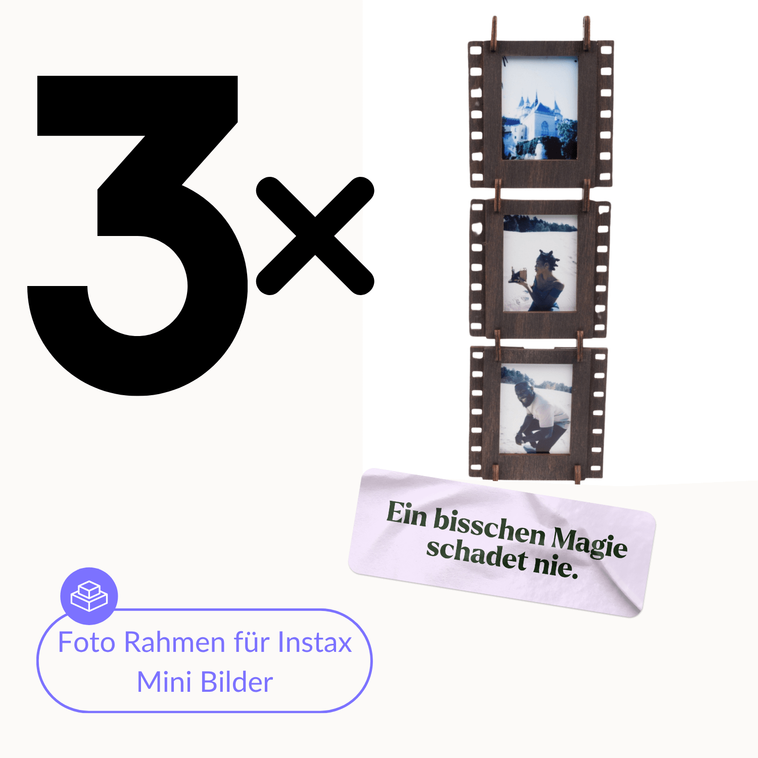 magicholz-zubeh-r-fotorahmen-instax-mini-dunkles-holz-3er-set image 3