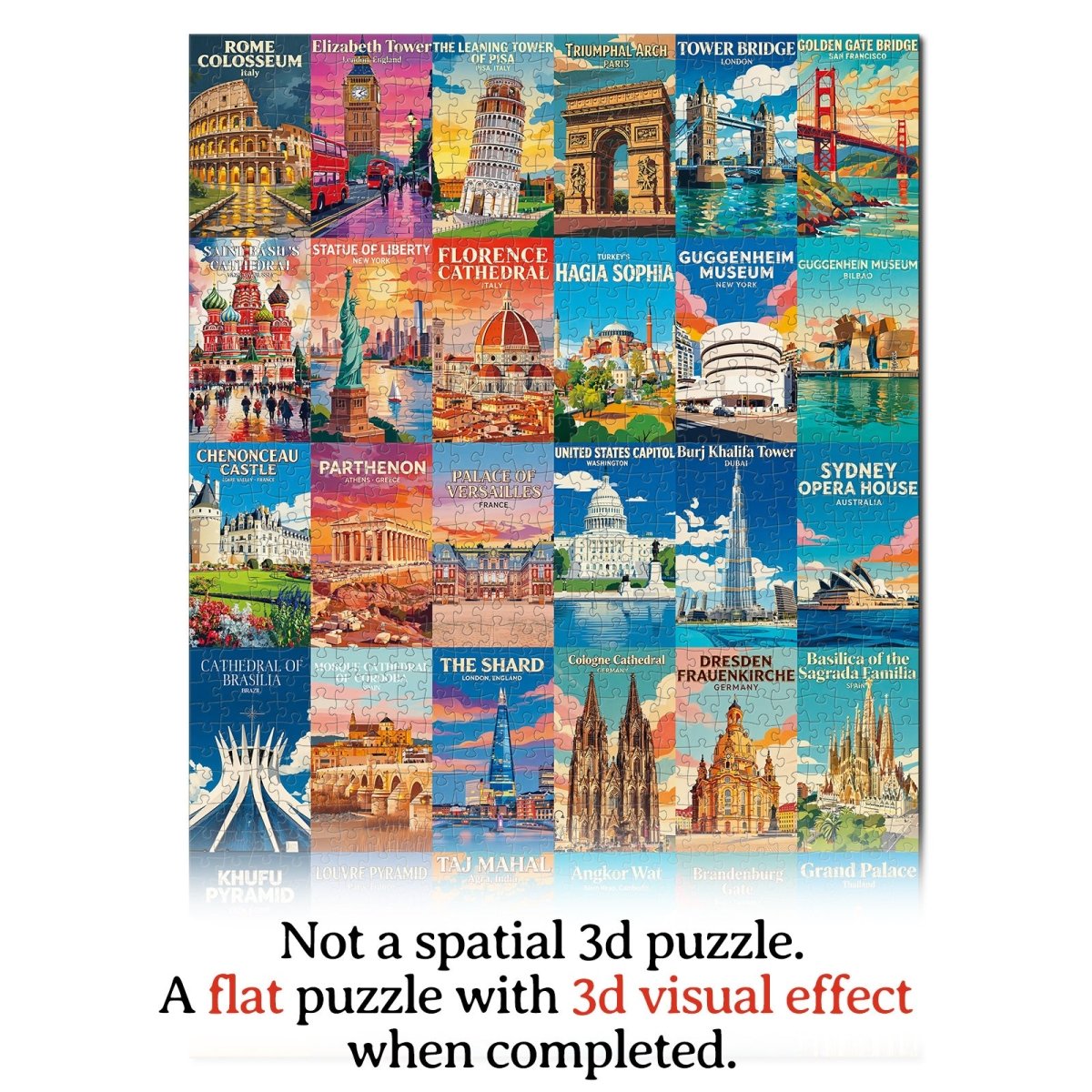 kaayee-cardboard-puzzle-weltwunder-1000-teile-standard image 4