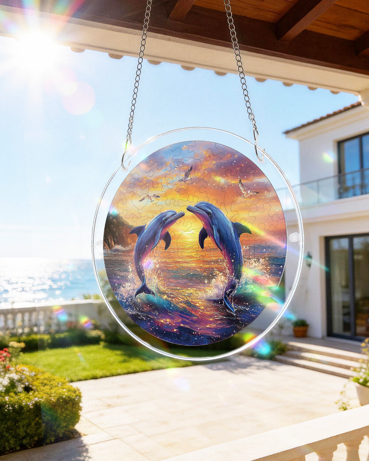 kaayee-suncatcher-puzzle-dolphin-love-song-fensterbild-s image 4