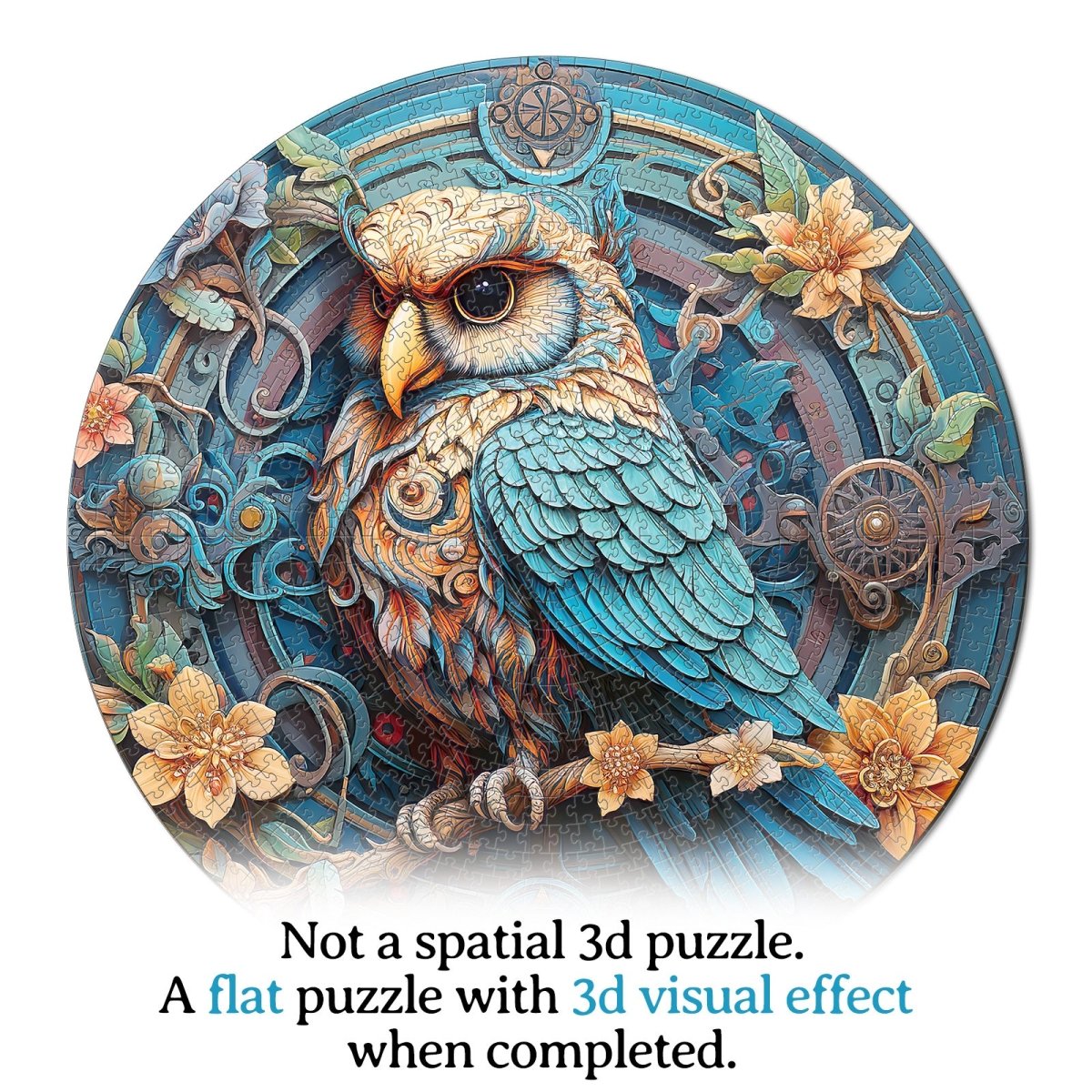 kaayee-cardboard-puzzle-wise-owl-1000-teile-standard image 7