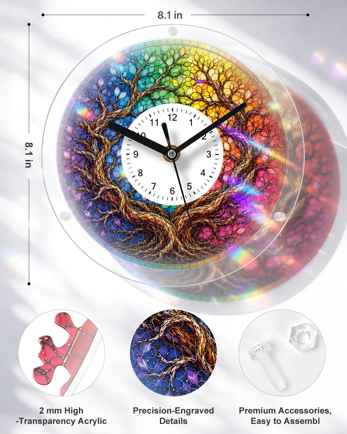 kaayee-clock-kit-tree-four-seasons-uhr-regular-acryl image 3