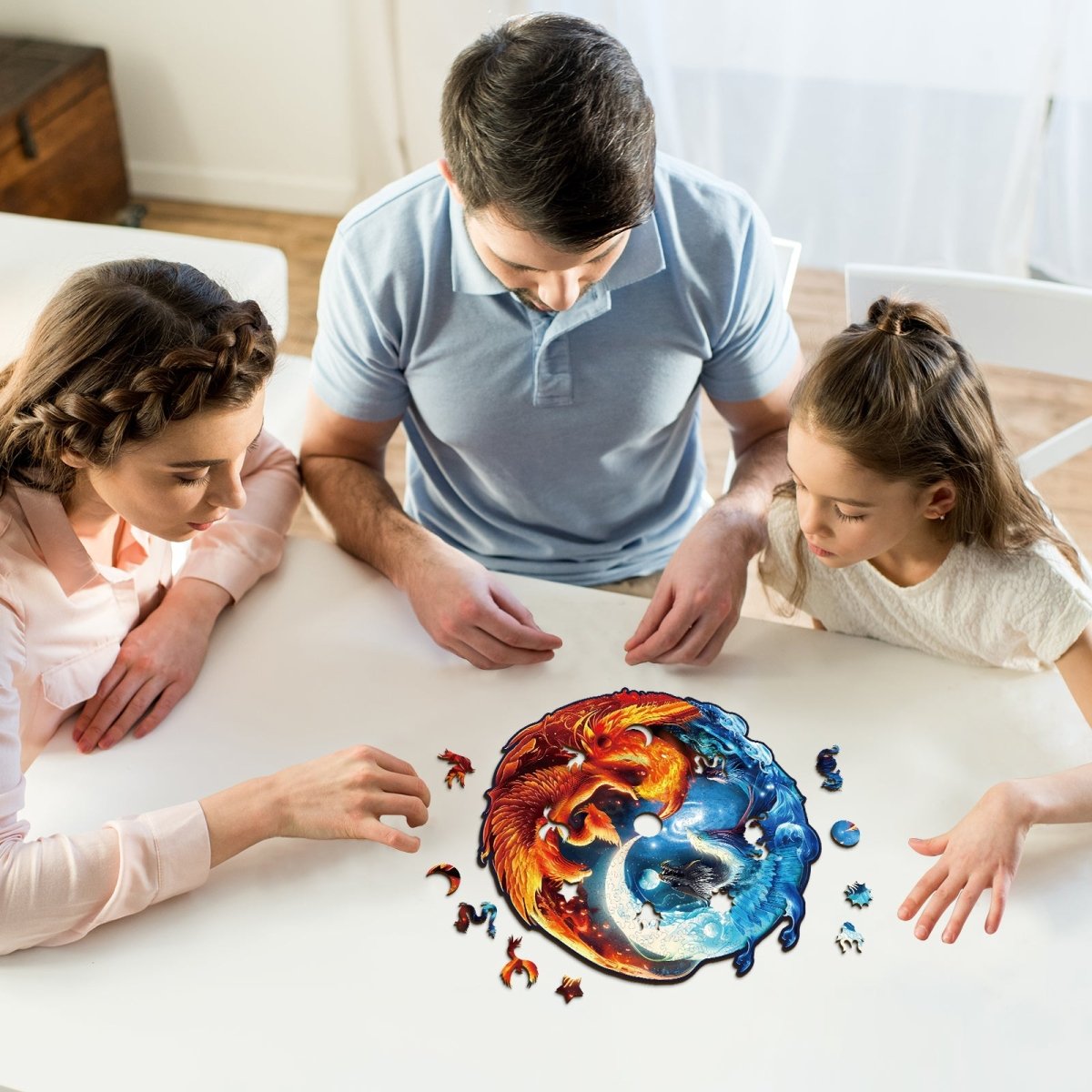 kaayee-yinyang-dragon-phoenix-holzpuzzle-medium-rund image 6