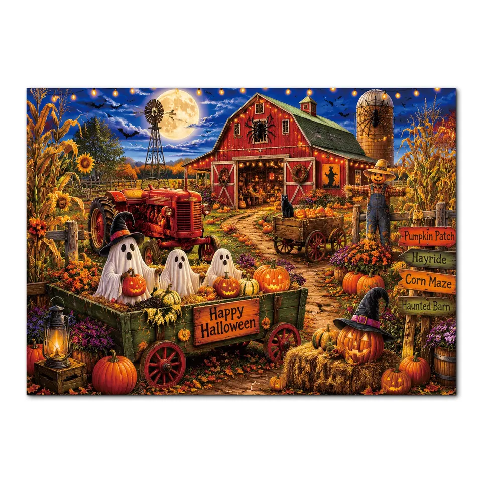 kaayee-haunted-harvest-moon-1000-teile-kartonpuzzle-eco-white-board image 1