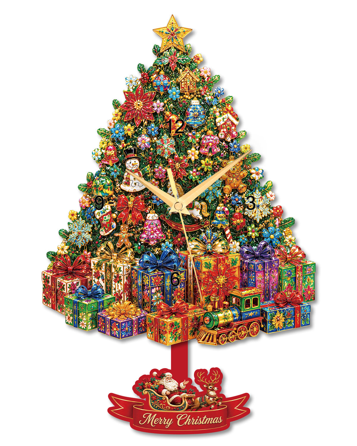 kaayee-christmas-pendeluhr-holzbausatz-uhr-mit-pendel image 1