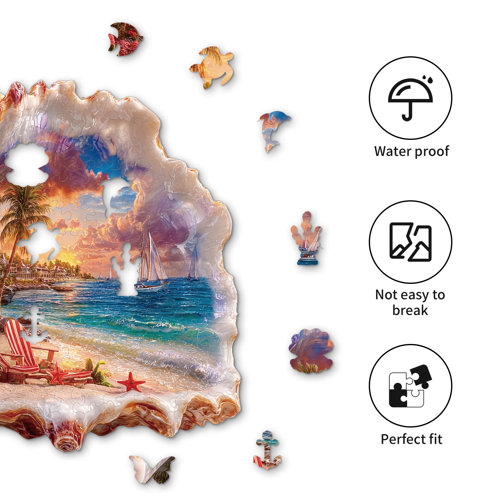 kaayee-wooden-shell-coast-dream-holzpuzzle-medium image 2