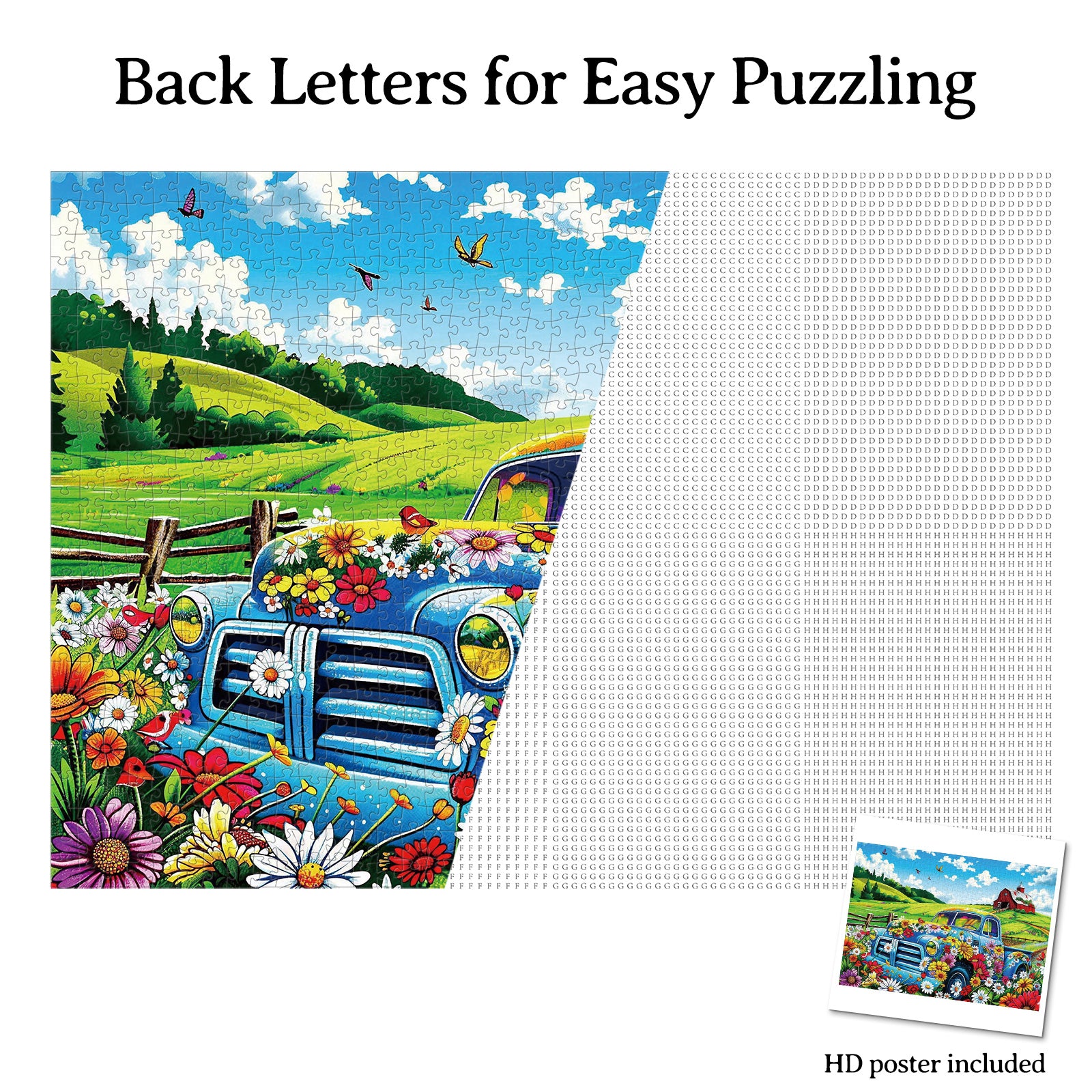 kaayee-cardboard-puzzle-countryside-flower-truck-1000-teile-eco image 8