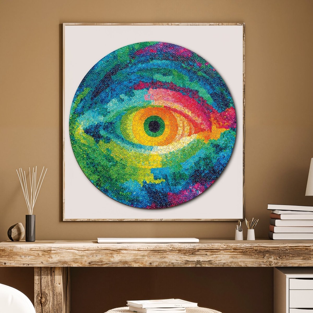 kaayee-cardboard-puzzle-eye-of-colors-1000-teile-rund image 5