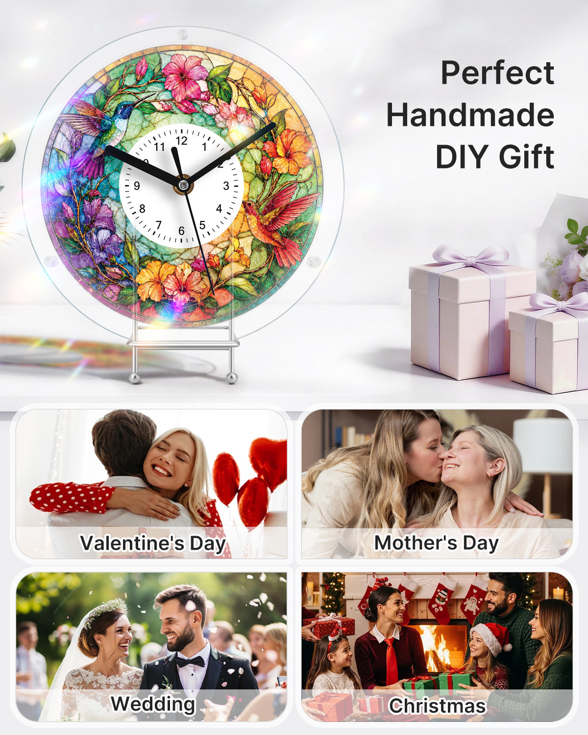 kaayee-clock-kit-hummingbird-paradise-puzzle-uhr-kolibri image 7