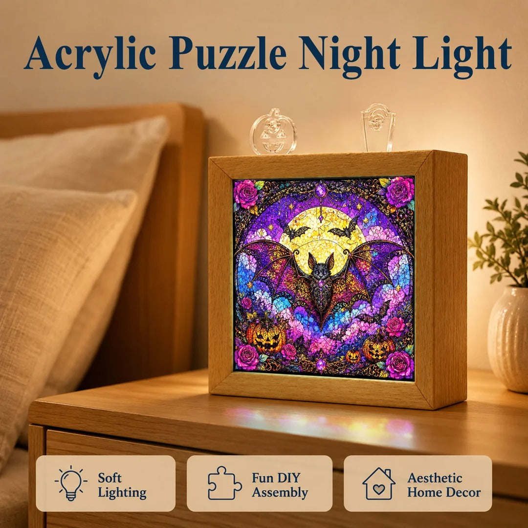 kaayee-night-light-gothic-lace-bat-puzzle-nachtlicht-holzrahmen image 7